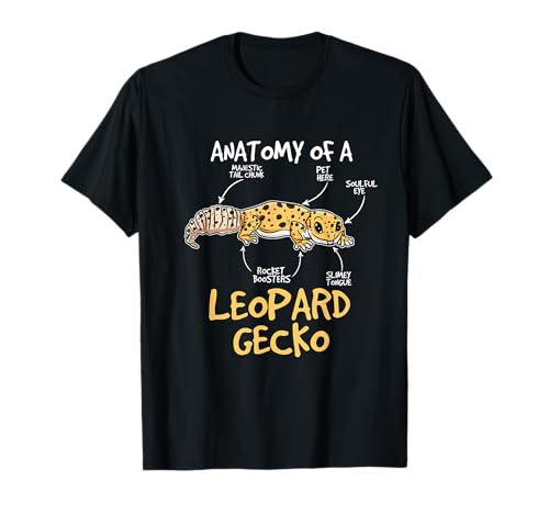 Kinder Leopard Gecko Geschenk Anatomie Of A Leopard Gecko T-Shirt von Funny Leopard Gecko Merch Women Men Kids
