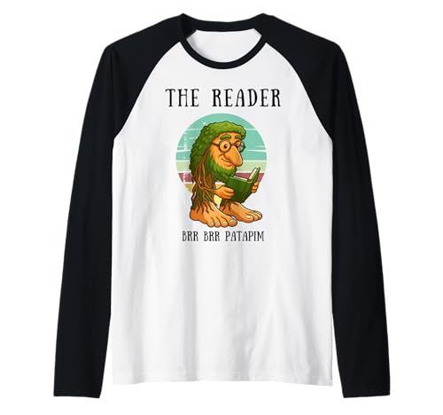 BRR BRR Patapim Lesebuch Cute Italian Brainrot Meme Kids Raglan BRR BRR Patapim Lesebuch Cute Italian Brainrot Meme Kids Raglan von Funny Librarians Bookworms Book Clubs Love Reading