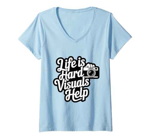 Damen Life is Hard Visuals Help ABA Therapist Autismus Support T-Shirt mit V-Ausschnitt Damen Life is Hard Visuals Help ABA Therapist Autismus Support T-Shirt mit V-Ausschnitt von Funny Life Is Hard Visuals Help Gifts & Apparel