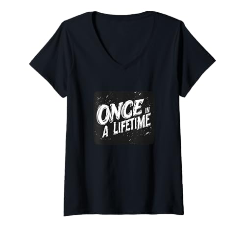 Damen Pretty Once in a Lifetime Speech für Jungen und Mädchen T-Shirt mit V-Ausschnitt Damen Pretty Once in a Lifetime Speech für Jungen und Mädchen T-Shirt mit V-Ausschnitt von Funny Lifetime Outfit