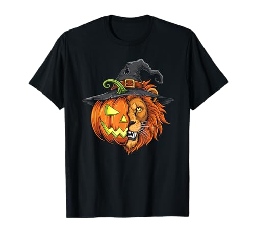 Laterne Löwe Kürbis Jack O Halloween Kinder Herren Damen T-Shirt Laterne Löwe Kürbis Jack O Halloween Kinder Herren Damen T-Shirt von Funny Lion Lovers Halloween Pumpkin Outfits