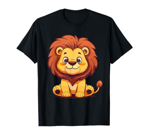 Süßer Löwe für Kinder T-Shirt von Funny Lion and African Animals Design