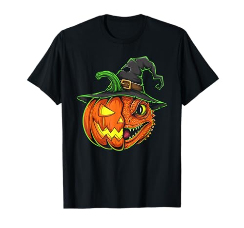 Lizard Pumpkin Jack O Laterne Halloween Kinder Herren Damen T-Shirt von Funny Lizard Lovers Halloween Pumpkin Outfits