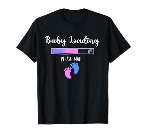 Loading Baby Füße Frauen Schwangere Mama Baby Junge Mädchen Laden T-Shirt Loading Baby Füße Frauen Schwangere Mama Baby Junge Mädchen Laden T-Shirt von Funny Loading Baby Boy Girl for Women Pregnant