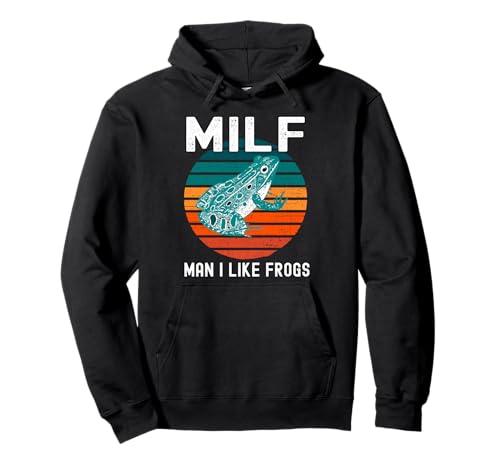 Milf Man I Like Frogs Lustiger Frosch Amphibien Papa Witz Pullover Hoodie Milf Man I Like Frogs Lustiger Frosch Amphibien Papa Witz Pullover Hoodie von Funny MILF Man I Like Frogs Love Froggy Dad Jokes