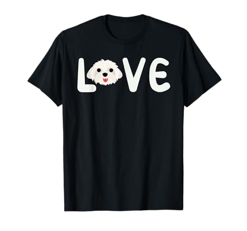 Lustiger Malteser für Männer und Frauen, Hundeliebhaber, Hundebesitzer, Welpe T-Shirt von Funny Maltese Gift Dog Lover