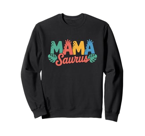 Mama Saurus Dad Dinosaurier Geburtstag Familie Passende Geburtstagsparty Sweatshirt von Funny Mama Saurus Tee
