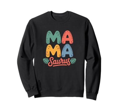 Mama Saurus Dad Dinosaurier Geburtstag Familie Passende Geburtstagsparty Sweatshirt von Funny Mama Saurus Tee