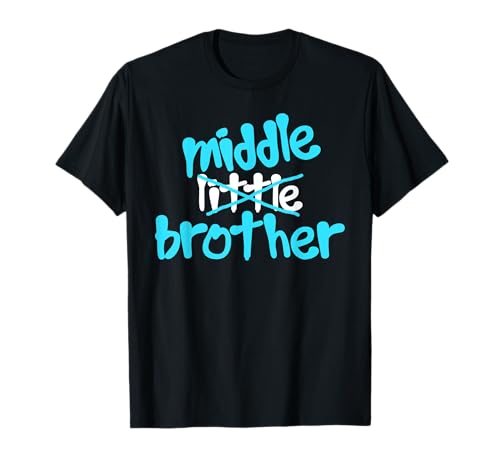Promoted To Middle Brother Baby Ankündigung Lustiges T-Shirt T-Shirt Promoted To Middle Brother Baby Ankündigung Lustiges T-Shirt T-Shirt von Funny Matching Brother Sister