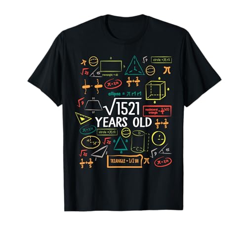 39 Jahre, quadratisch, Mathe, 39. Geburtstag, Herren und Damen T-Shirt 39 Jahre, quadratisch, Mathe, 39. Geburtstag, Herren und Damen T-Shirt von Funny Math Function Birthday Party Outfit