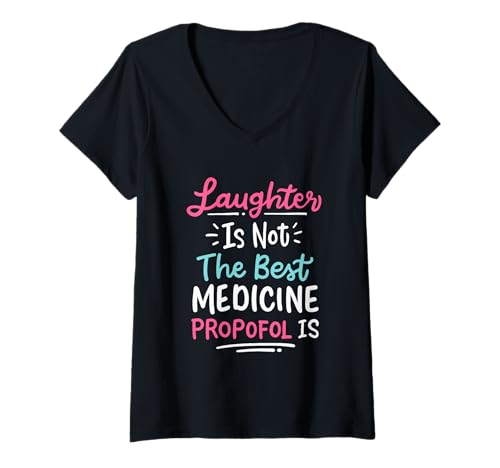 Damen Anästhesie Doctor CRNA Krankenschwester Anästhesist Anästhesist T-Shirt mit V-Ausschnitt Damen Anästhesie Doctor CRNA Krankenschwester Anästhesist Anästhesist T-Shirt mit V-Ausschnitt von Funny Medical Anesthesiology Hospital Surgery Joke