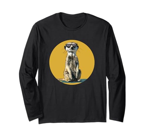 Tolles Erdmännchen-Sonnenbrillen-Kostüm für Jungen und Mädchen Langarmshirt Tolles Erdmännchen-Sonnenbrillen-Kostüm für Jungen und Mädchen Langarmshirt von Funny Meerkat