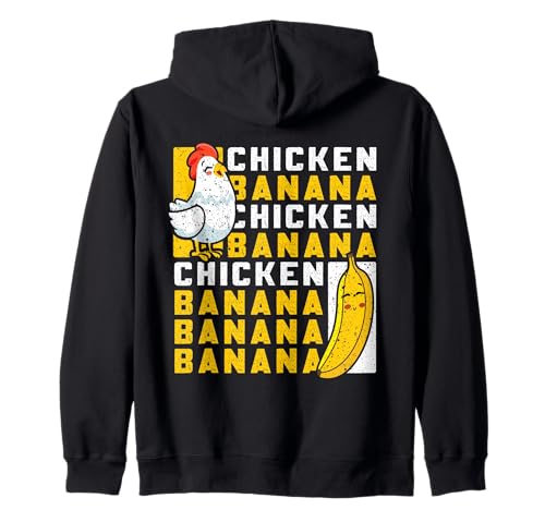 Huhn und Banane Dance Lustiges Obst Meme für Frauen Männer Kinder Kapuzenjacke Huhn und Banane Dance Lustiges Obst Meme für Frauen Männer Kinder Kapuzenjacke von Funny Meme Chicken And Banana Dance Girls Women