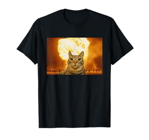Lustige Katze Explosion Meme Gehirn Rot Männer Frauen Humor T-Shirt Lustige Katze Explosion Meme Gehirn Rot Männer Frauen Humor T-Shirt von Funny Men Women Outfits 2025