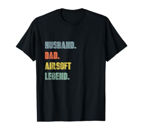 Herren Ehemann Papa Airsoft Legend Vintage Vatertag T-Shirt Herren Ehemann Papa Airsoft Legend Vintage Vatertag T-Shirt von Funny Mens Legend Husband Dad Grandpa