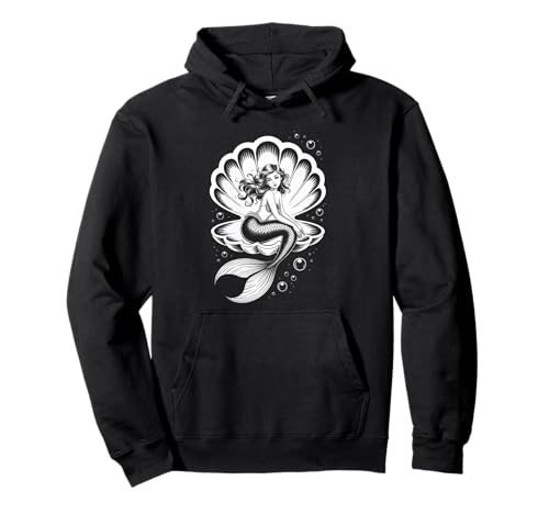 Meerjungfrau Muschel Entspannende Ozean Meerjungfrau Erwachsene Damen Mädchen Pullover Hoodie Meerjungfrau Muschel Entspannende Ozean Meerjungfrau Erwachsene Damen Mädchen Pullover Hoodie von Funny Mermaid Clothes Women Adult and Teens Girls