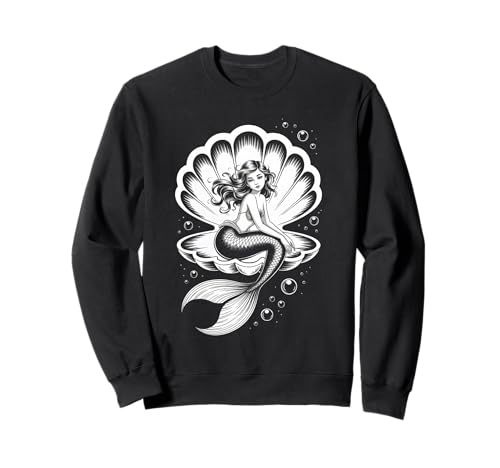 Meerjungfrau Muschel Entspannende Ozean Meerjungfrau Erwachsene Damen Mädchen Sweatshirt Meerjungfrau Muschel Entspannende Ozean Meerjungfrau Erwachsene Damen Mädchen Sweatshirt von Funny Mermaid Clothes Women Adult and Teens Girls