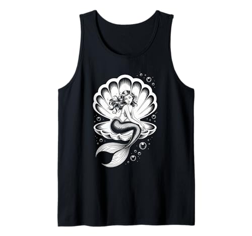 Meerjungfrau Muschel Entspannende Ozean Meerjungfrau Erwachsene Damen Mädchen Tank Top Meerjungfrau Muschel Entspannende Ozean Meerjungfrau Erwachsene Damen Mädchen Tank Top von Funny Mermaid Clothes Women Adult and Teens Girls