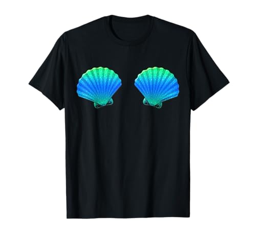 Funny Mermaid Shell Shop - Damen & Mädchen - Frauen, Mädels - Schwarz - Klein - Kurzarm - T-Shirt - Lustige Meerjungfrau-Muschel-BH Top Festival Muschel Party Funny Mermaid Shell Shop - Damen & Mädchen - Frauen, Mädels - Schwarz - Klein - Kurzarm - T-Shirt - Lustige Meerjungfrau-Muschel-BH Top Festival Muschel Party von Funny Mermaid Shell Shop