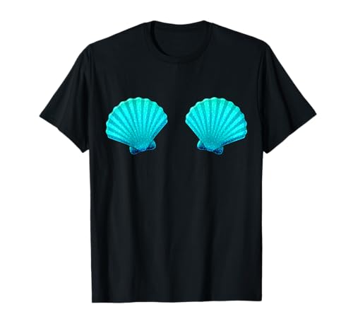 Funny Mermaid Shell Shop - Damen & Mädels Meerjungfrau Muschel Festival Party T-Shirt Schwarz S Classic Fit Kurzarm Pull-On Rundhals Ausschnitt Small Funny Mermaid Shell Shop - Damen & Mädels Meerjungfrau Muschel Festival Party T-Shirt Schwarz S Classic Fit Kurzarm Pull-On Rundhals Ausschnitt Small von Funny Mermaid Shell Shop