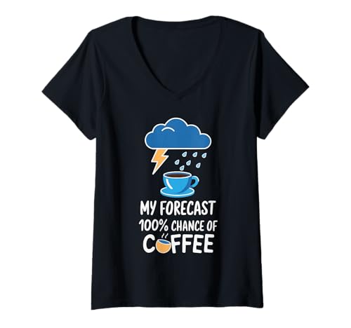 Damen Lustiger Meteorologe Wettervorhersage Tornado-Meteorologie T-Shirt mit V-Ausschnitt Damen Lustiger Meteorologe Wettervorhersage Tornado-Meteorologie T-Shirt mit V-Ausschnitt von Funny Meteorologist Weather Forecast