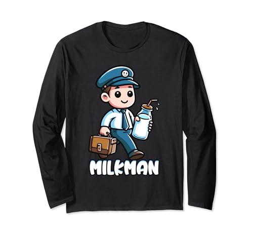 Milkmans Graphic, Milk Mans Kostüm, I Love The Milk Men Langarmshirt Milkmans Graphic, Milk Mans Kostüm, I Love The Milk Men Langarmshirt von Funny Milk Man Costume