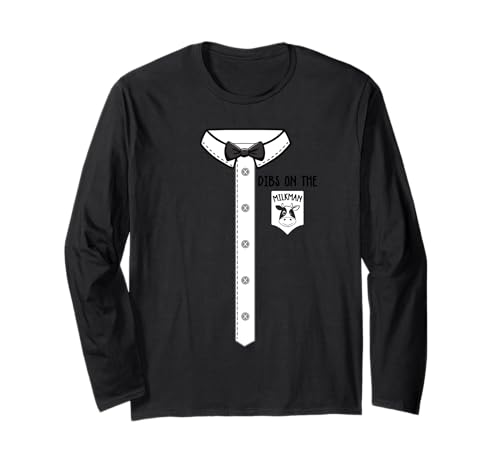 Milkman Milk Men Maker Lustiges Kostüm Langarmshirt von Funny Milkman Halloween Milk Deliveryman Costume