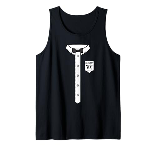 Milkman Milk Men Maker Lustiges Kostüm Tank Top von Funny Milkman Maker Job Profession Costume