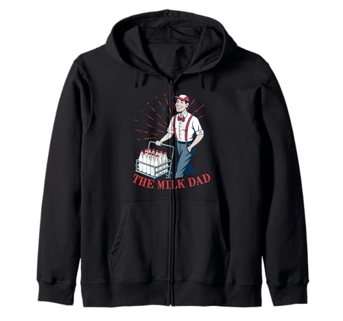 Lustiger Milk Man Humor-Witz I The Milk Dad Kapuzenjacke Lustiger Milk Man Humor-Witz I The Milk Dad Kapuzenjacke von Funny Milkman Worker Profession Dad Father