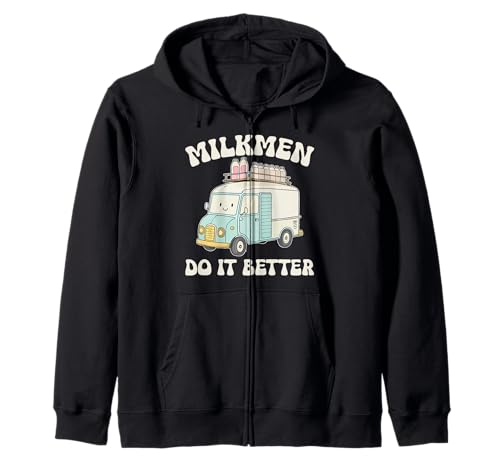 Lustiger Milk Man Humor-Witz Ich Milchmänner machen's Besser Kapuzenjacke Lustiger Milk Man Humor-Witz Ich Milchmänner machen's Besser Kapuzenjacke von Funny Milkman Worker Profession Quote