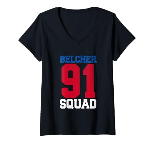Damen Lustiges Belcher Squad 91 für Millennial Sarkastic T-Shirt mit V-Ausschnitt Damen Lustiges Belcher Squad 91 für Millennial Sarkastic T-Shirt mit V-Ausschnitt von Funny Millennial Merch Shop