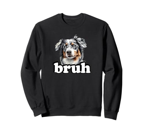 Bruh Bro Kids Blue Merle Australian Shepherd Lover Sweatshirt Bruh Bro Kids Blue Merle Australian Shepherd Lover Sweatshirt von Funny Mini Aussie Owner Gifts Tee Shirts & Hoodies