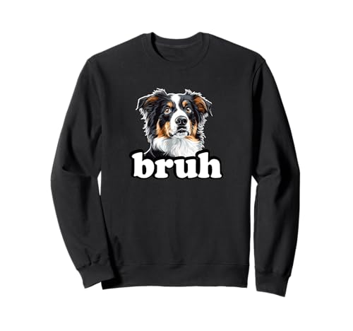 Bruh Bro Kids Tricolor Australian Shepherd Lover Sweatshirt Bruh Bro Kids Tricolor Australian Shepherd Lover Sweatshirt von Funny Mini Aussie Owner Gifts Tee Shirts & Hoodies