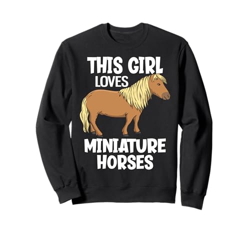 Dieses Mädchen liebt Miniaturpferde Sweatshirt Dieses Mädchen liebt Miniaturpferde Sweatshirt von Funny Mini Horse Gifts for Miniature Horse Moms