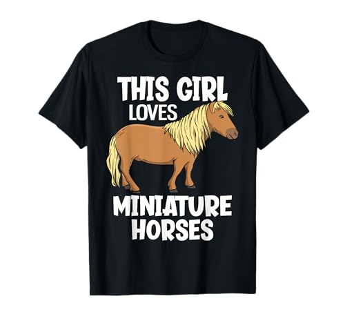 Dieses Mädchen liebt Miniaturpferde T-Shirt Dieses Mädchen liebt Miniaturpferde T-Shirt von Funny Mini Horse Gifts for Miniature Horse Moms