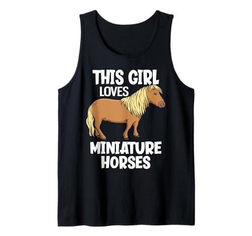 Dieses Mädchen liebt Miniaturpferde Tank Top von Funny Mini Horse Gifts for Miniature Horse Moms