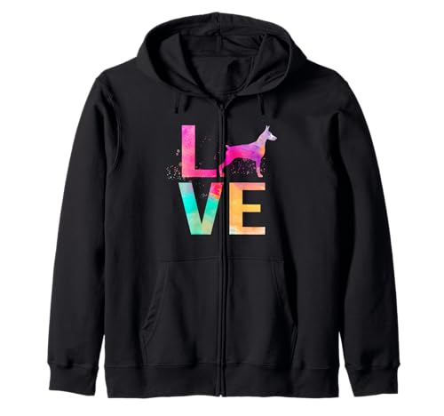 Bunter Miniatur-Pinscher Hund Mama Geschenke Miniatur Pinscher Kapuzenjacke von Funny Miniature Pinscher Gifts Dog Lover Shirts