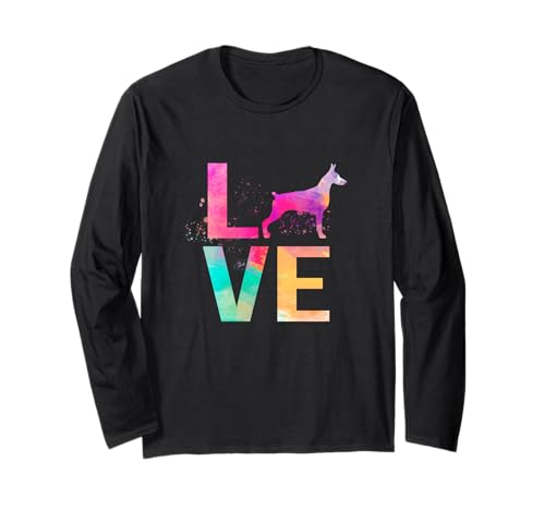 Bunter Miniatur-Pinscher Hund Mama Geschenke Miniatur Pinscher Langarmshirt von Funny Miniature Pinscher Gifts Dog Lover Shirts