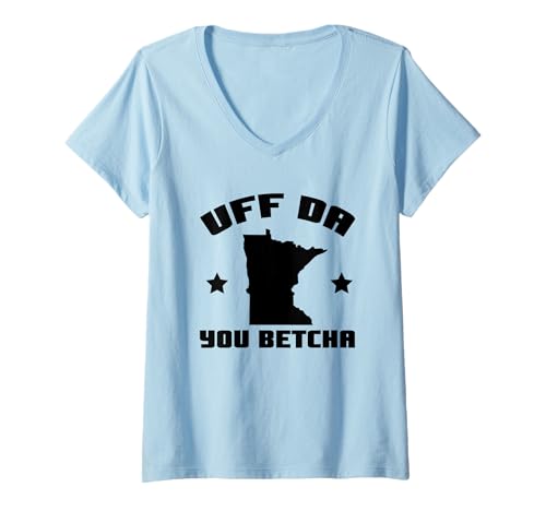 Damen Minnesota Home MN Staatskarte Ureinwohner Minnesotan Geschenke T-Shirt mit V-Ausschnitt Damen Minnesota Home MN Staatskarte Ureinwohner Minnesotan Geschenke T-Shirt mit V-Ausschnitt von Funny Minnesotan Apparel