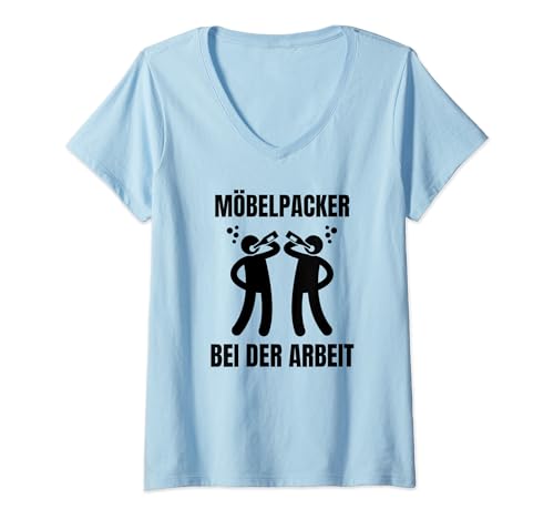 Damen Möbelpacker Saufen Tshirt | Möbelpacker Design | Umzug T-Shirt mit V-Ausschnitt Damen Möbelpacker Saufen Tshirt | Möbelpacker Design | Umzug T-Shirt mit V-Ausschnitt von Funny Möbelpacker Tshirt | Möbelpackerin Outfit