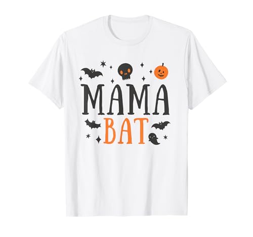 Mama Bat Süße Halloween-Mama, passende Familie, lustige gruselige Mama T-Shirt Mama Bat Süße Halloween-Mama, passende Familie, lustige gruselige Mama T-Shirt von Funny Mom Halloween Tee