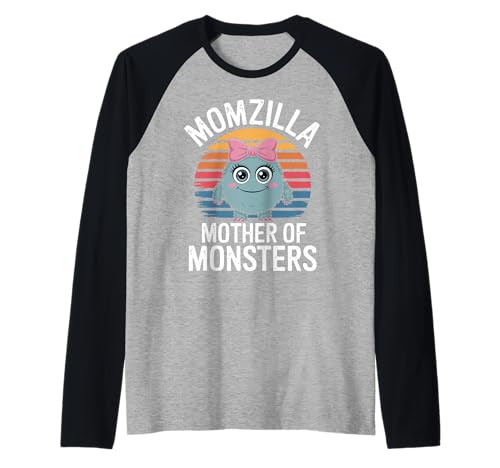 Momzilla „Mutter der Monster“ im Retro-Look, lustiges Mama-Design Raglan Momzilla „Mutter der Monster“ im Retro-Look, lustiges Mama-Design Raglan von Funny Momzilla Retro Monster Mother Parenting