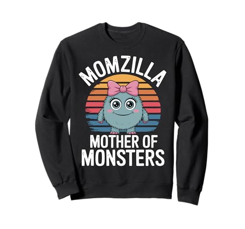 Momzilla „Mutter der Monster“ im Retro-Look, lustiges Mama-Design Sweatshirt von Funny Momzilla Retro Monster Mother Parenting
