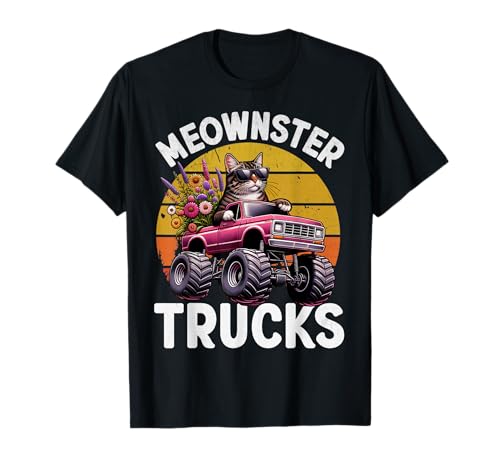 Lustige Monster Truck Katze für Mädchen Frauen Monster Truck Party T-Shirt Lustige Monster Truck Katze für Mädchen Frauen Monster Truck Party T-Shirt von Funny Monster Truck Show Lover Designs for Girls