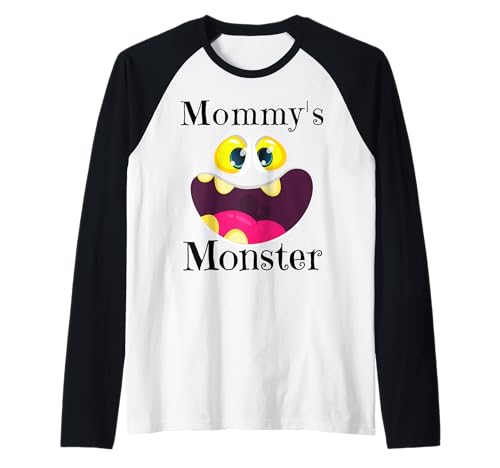 Mommy's Monster Halloween-Kostüm, lustiges Kleinkind, Mädchen, Jungen, Kind Raglan von Funny Monsters Kids Halloween Costumes Boys Girls