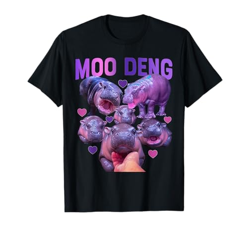 Niedliches Moo Deng Lustiges Baby Nilpferd Pygmy Nilpferd T-Shirt Niedliches Moo Deng Lustiges Baby Nilpferd Pygmy Nilpferd T-Shirt von Funny Moo-Deng Cute Baby Hippo Pygmy Hippopotamus