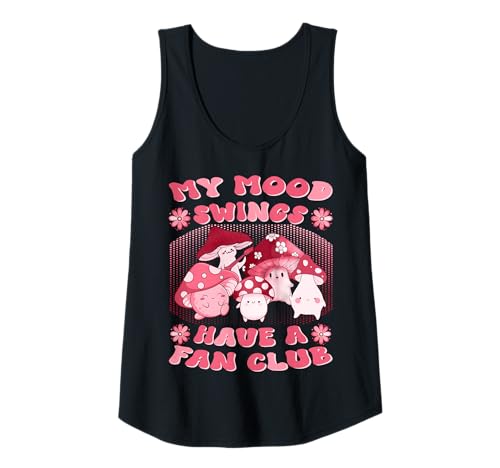 Damen Damen Mood Swings Fan Club - Kawaii Pilz Design Tank Top Damen Damen Mood Swings Fan Club - Kawaii Pilz Design Tank Top von Funny Mood Gifts For Girls Women Cute Mushrooms