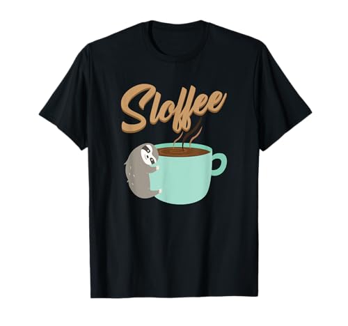 Kaffee T-Shirt sloffee Wortspiel Faultier Koffein Herren Frauen Geschenk T-Shirt Kaffee T-Shirt sloffee Wortspiel Faultier Koffein Herren Frauen Geschenk T-Shirt von Funny Morning Routine Tee Shirt Gift