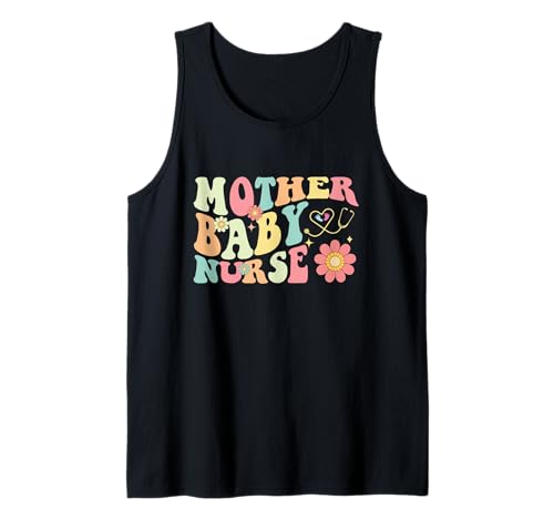 Mutter Baby Krankenschwester Postpartale Krankenschwester Mama Baby Krankenschwester Stillen Tank Top von Funny Mother Baby Nurse Appreciation Apparel