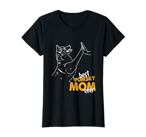 Beste Pomsky Mama aller Zeiten Hund Pomsky Mom Pomsky T-Shirt Beste Pomsky Mama aller Zeiten Hund Pomsky Mom Pomsky T-Shirt von Funny Mother of Pomsky Gifts For Women